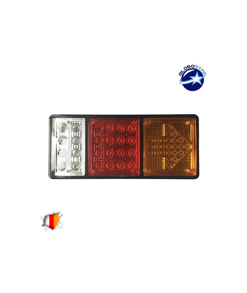 Πίσω Φανάρι Φορτηγού 49 LED 24 Volt Βέλος Universal Αδιάβροχο IP66 GloboStar 75498